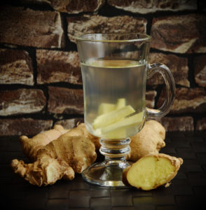 ginger in water source- pexels